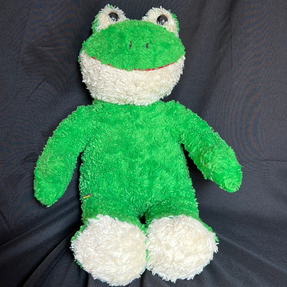 Vintage Build-a-Bear Green Happy Smiles Frog